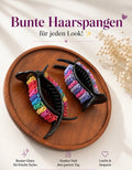 Bunte Haarspange mit Glitzer – 7 cm Haarclip für Damen-2