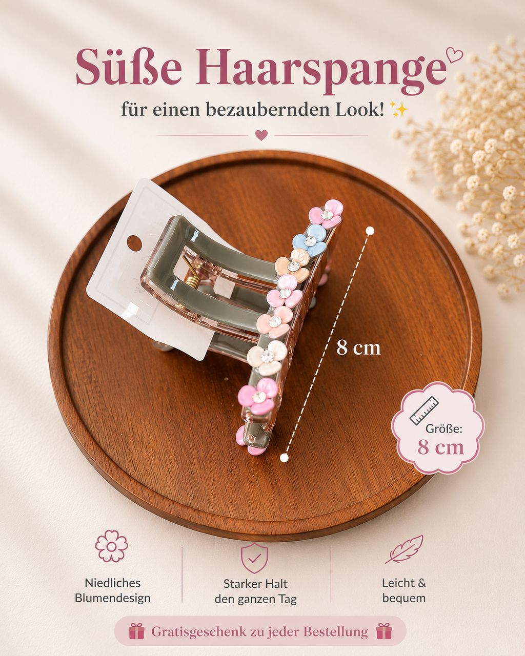 Blumen Haarspange