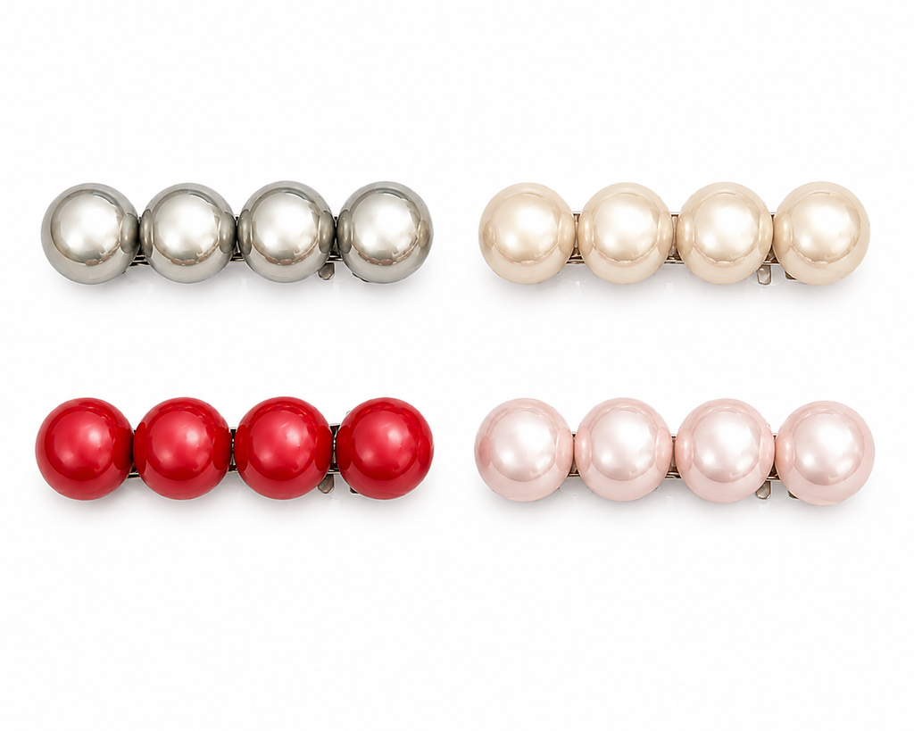 Perlen-Haarspange – Elegante Haarspange mit glänzenden Perlen (4 Farben)