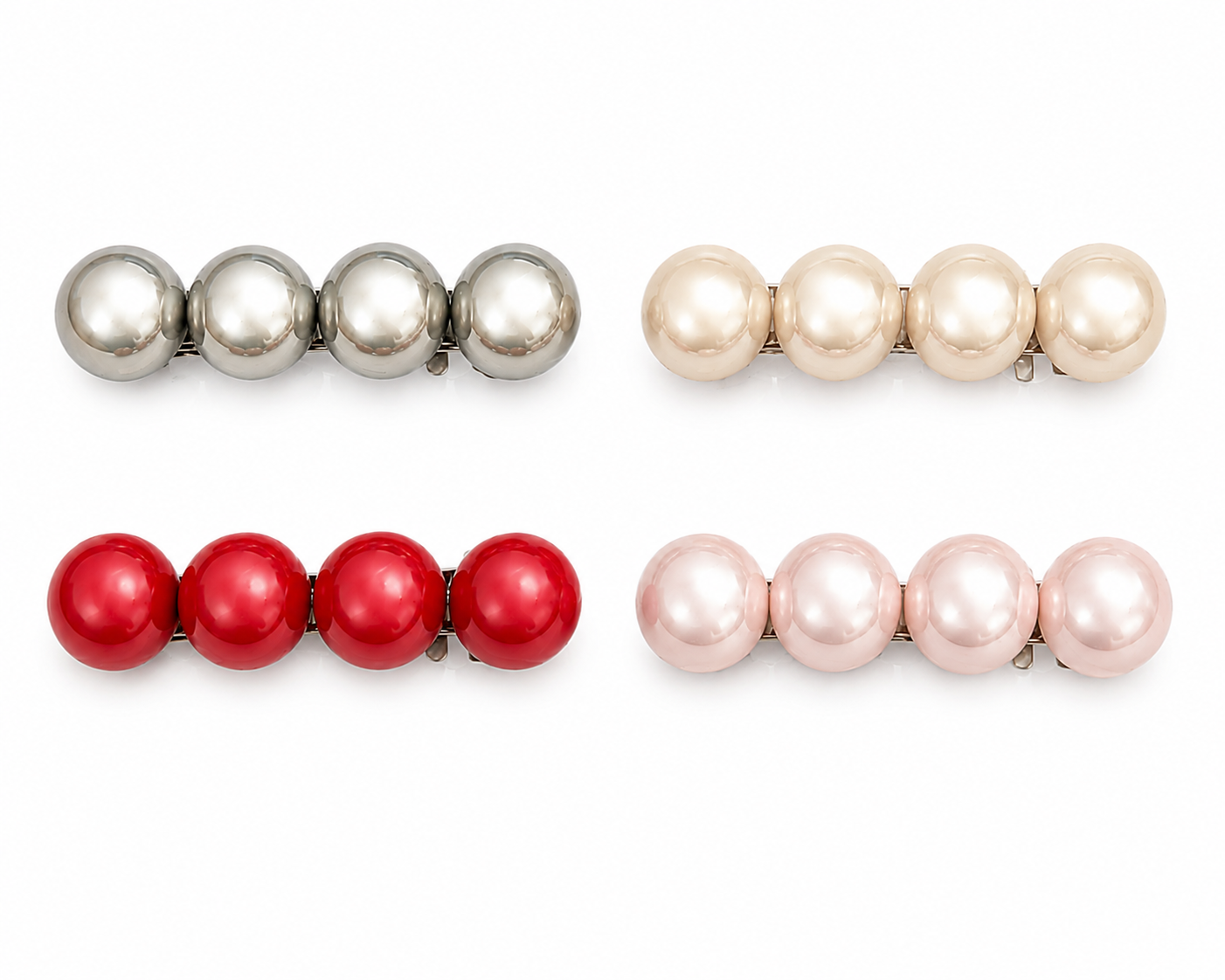 Perlen-Haarspange – Elegante Haarspange mit glänzenden Perlen (4 Farben)