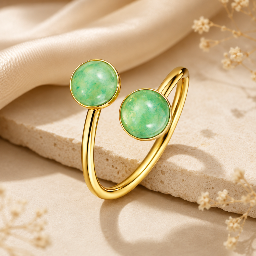 Minimalistischer Ring 18K vergoldeter Edelstahl