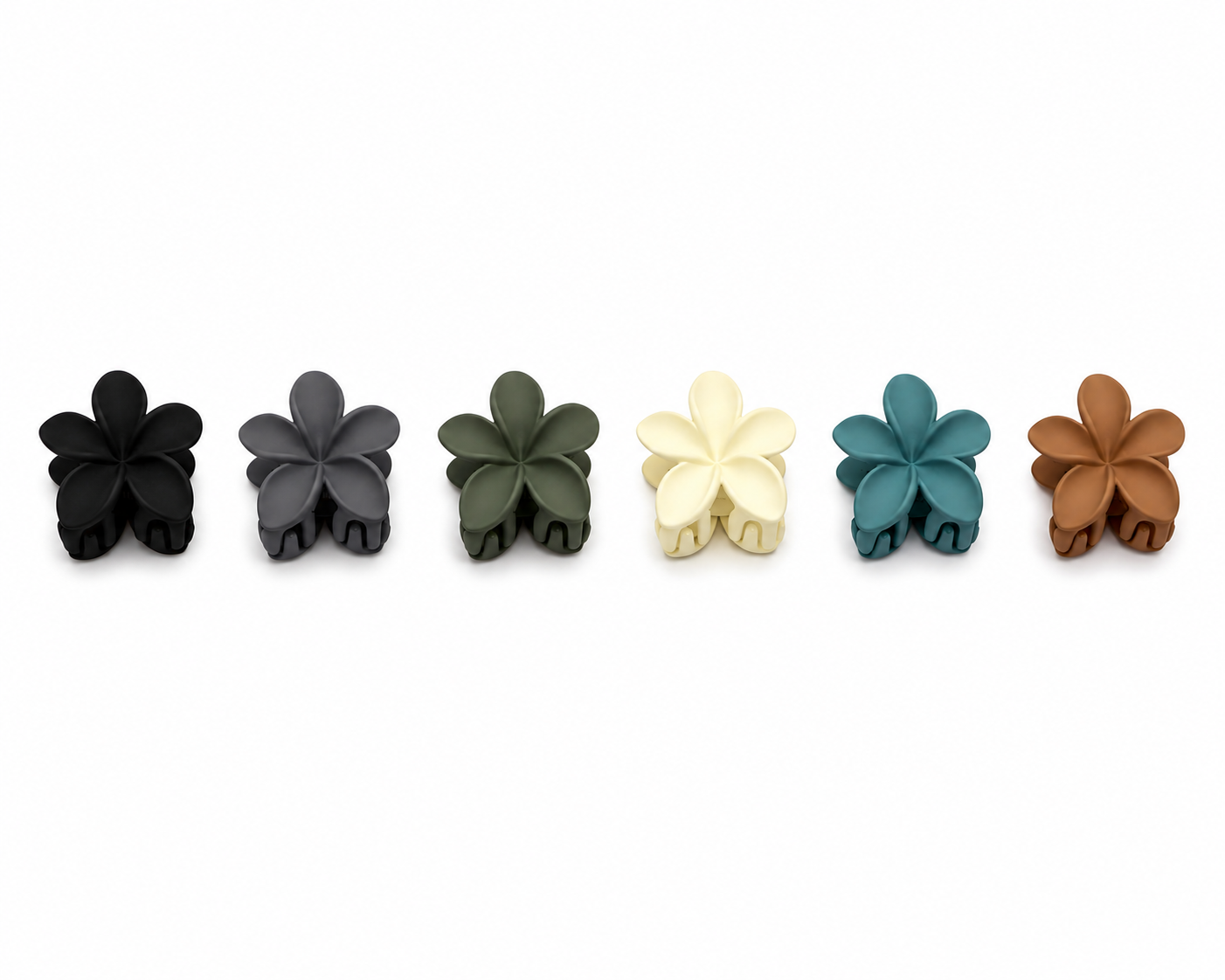 Matte Mini claw clips-set of 6