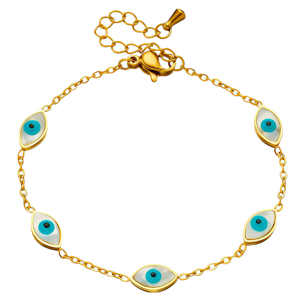 Goldenes Evil Eye Armband