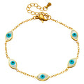 Goldenes Evil Eye Armband
