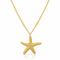 Seestern-Halskette aus 18K vergoldetem Edelstahl