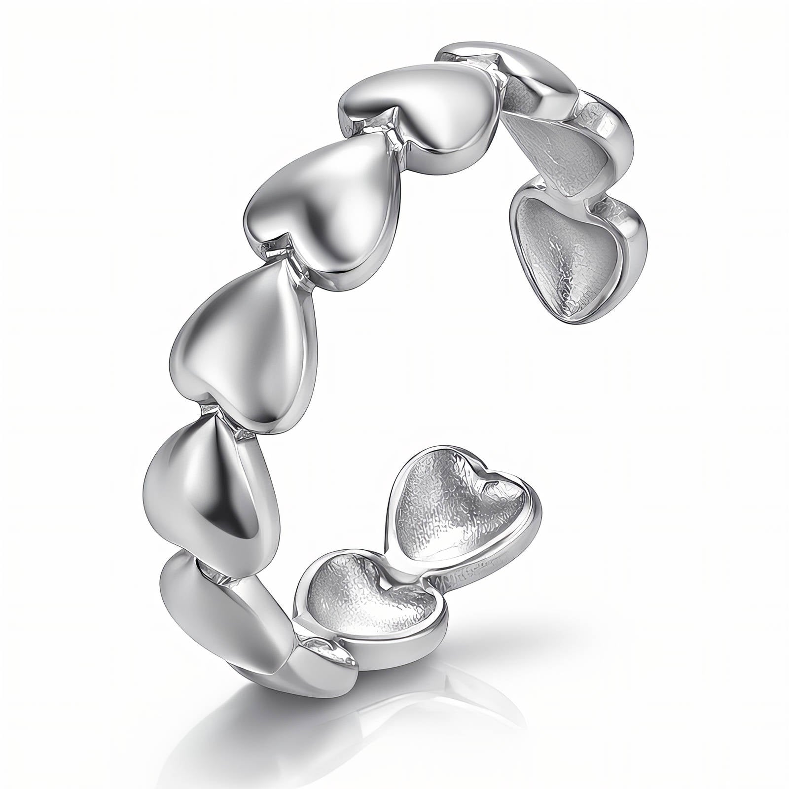 Herzring aus Edelstahl – Verstellbar