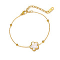 Blumen-Armband aus Edelstahl